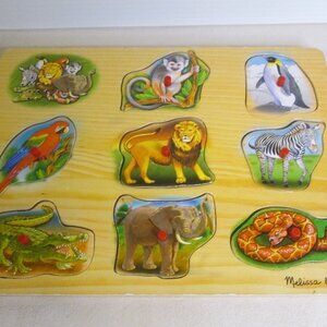 Melissa & Doug Zoo Animal Sounds Wooden Puzzle